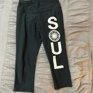 SoulCycle Nike cropped black leggings
